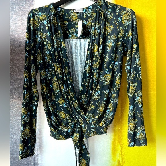 Free People Tops - NWT Free People Printed Turnt Bodysuit‎ in Night Combo- Medium